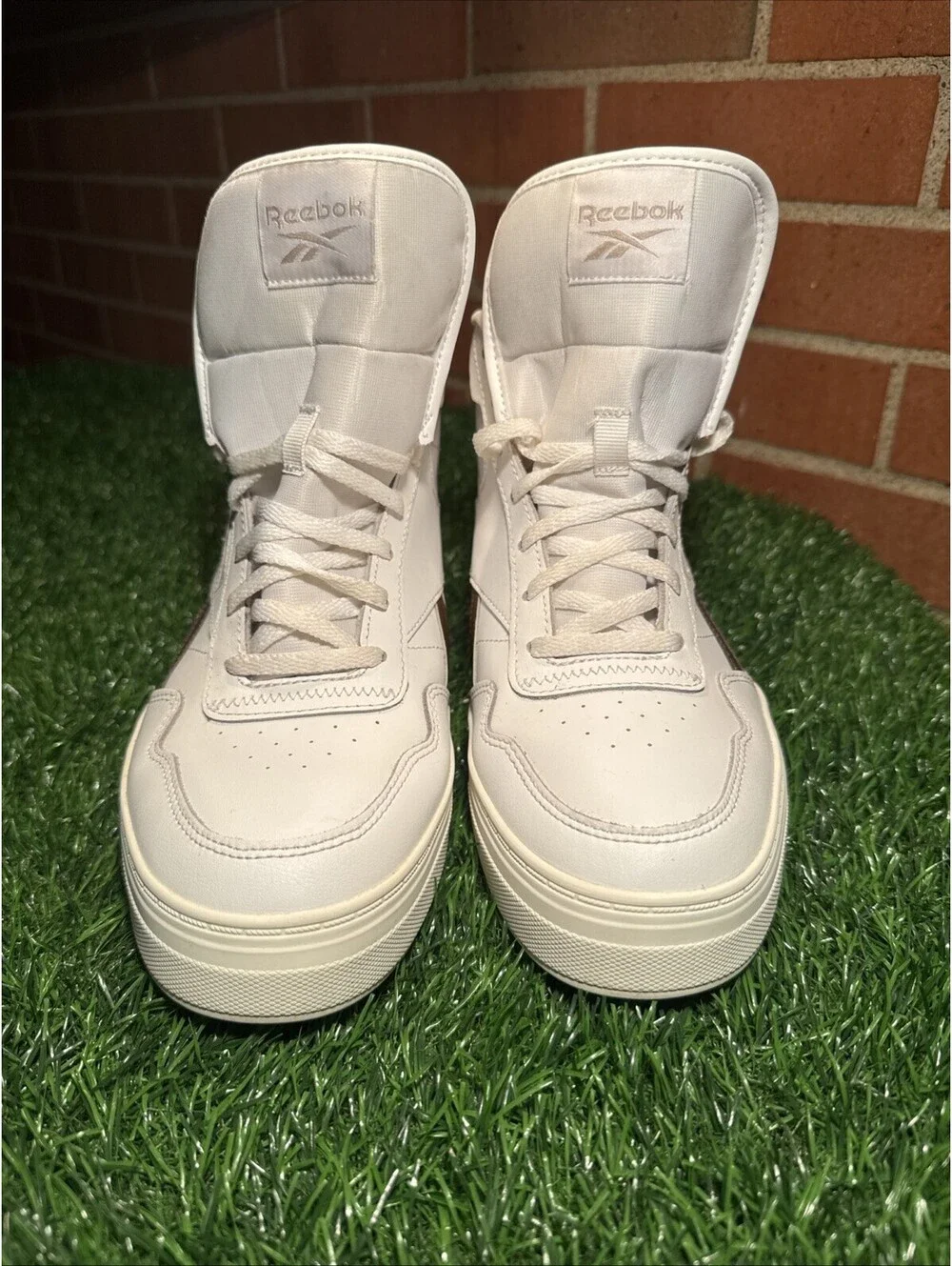 Reebok Court Advance Bold High GZ9612 White Basketball Shoes Sneakers Size 10M